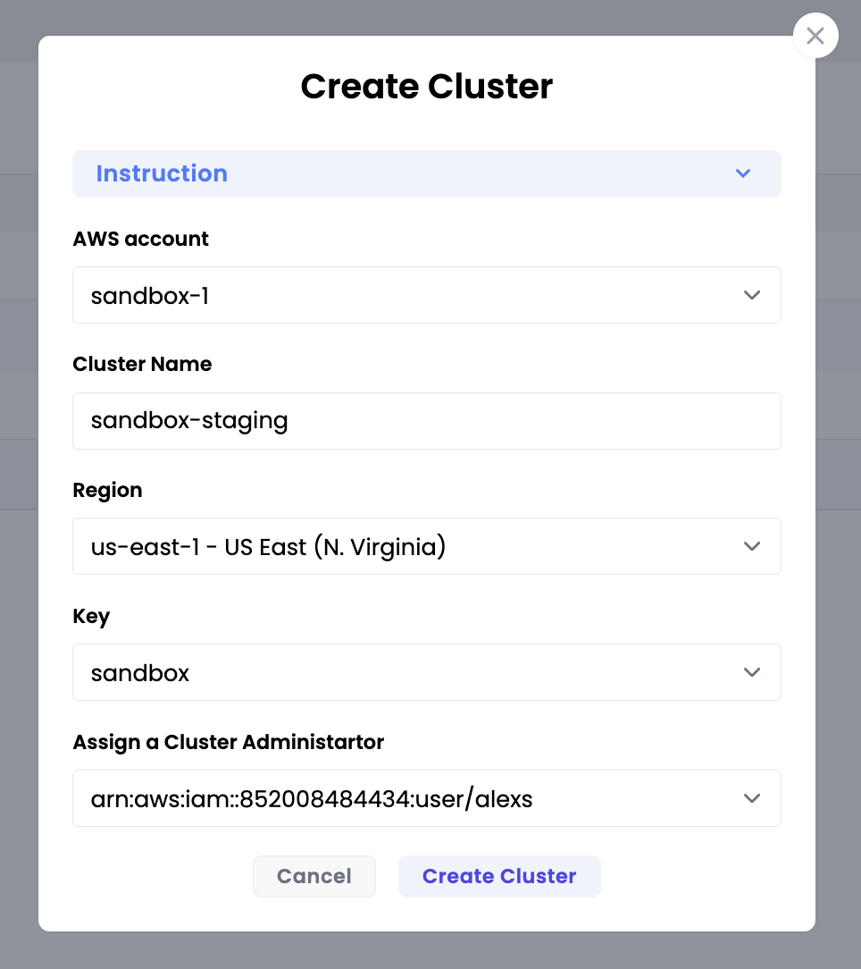 Create EKS Cluster