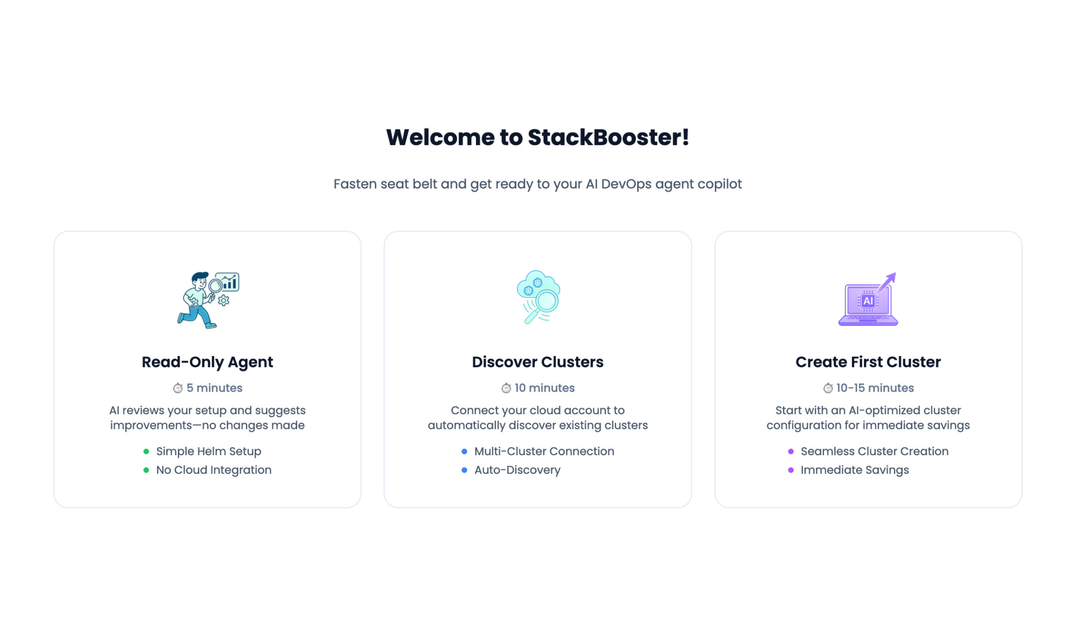 Create StackBooster cluster