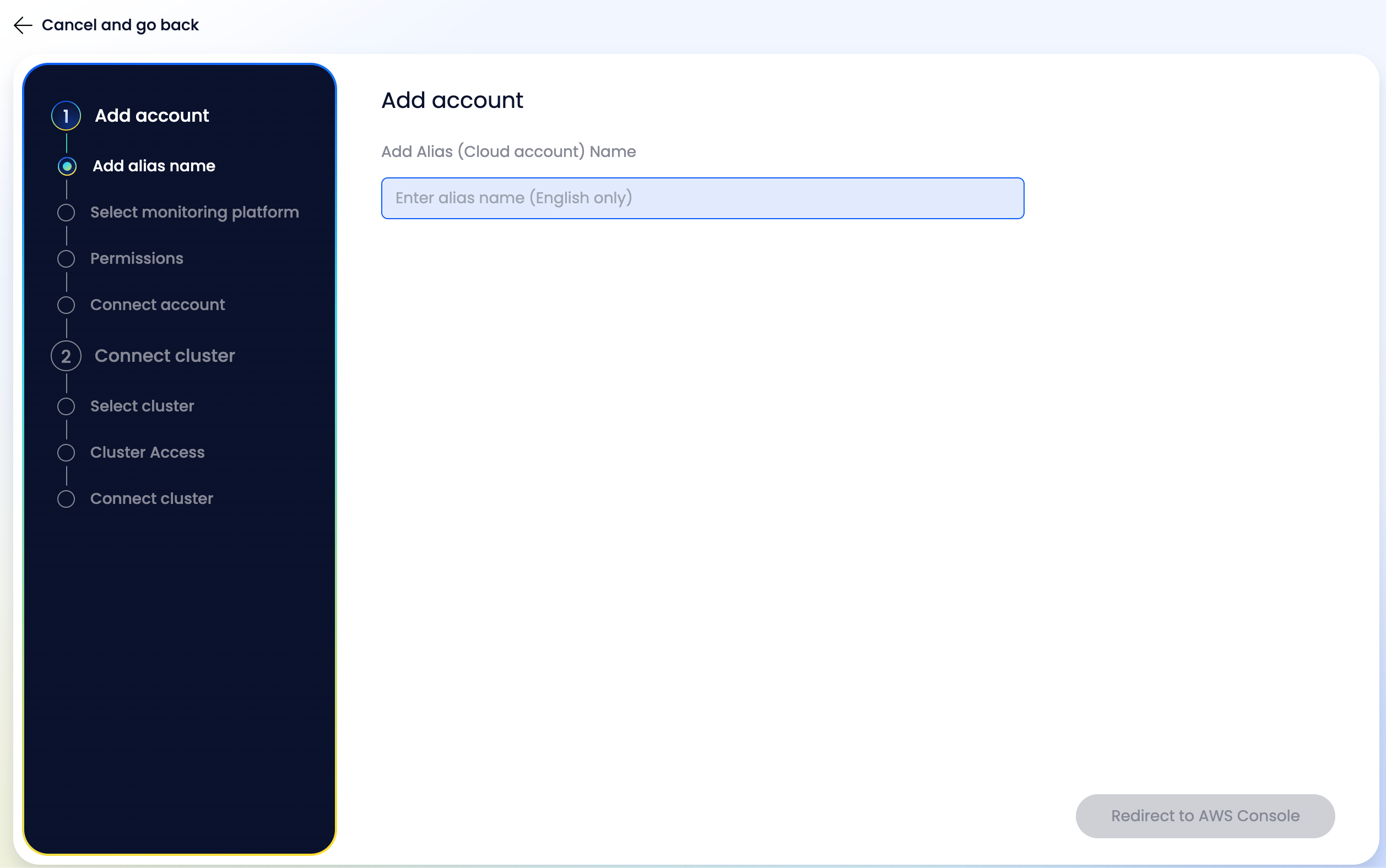 Add account alias